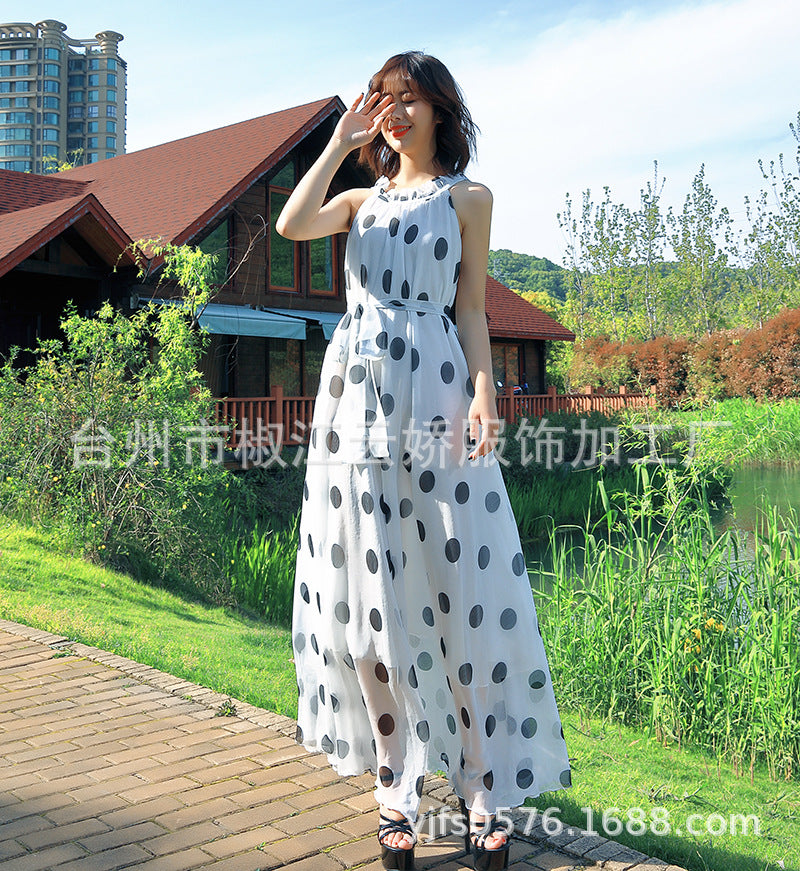 Summer Chiffon Long Beach Dresses for Holiday