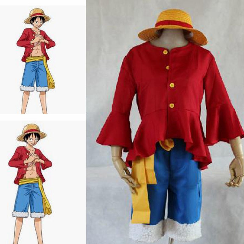 Anime One Piece COS The Second Generation Luffy Cosplay Costume