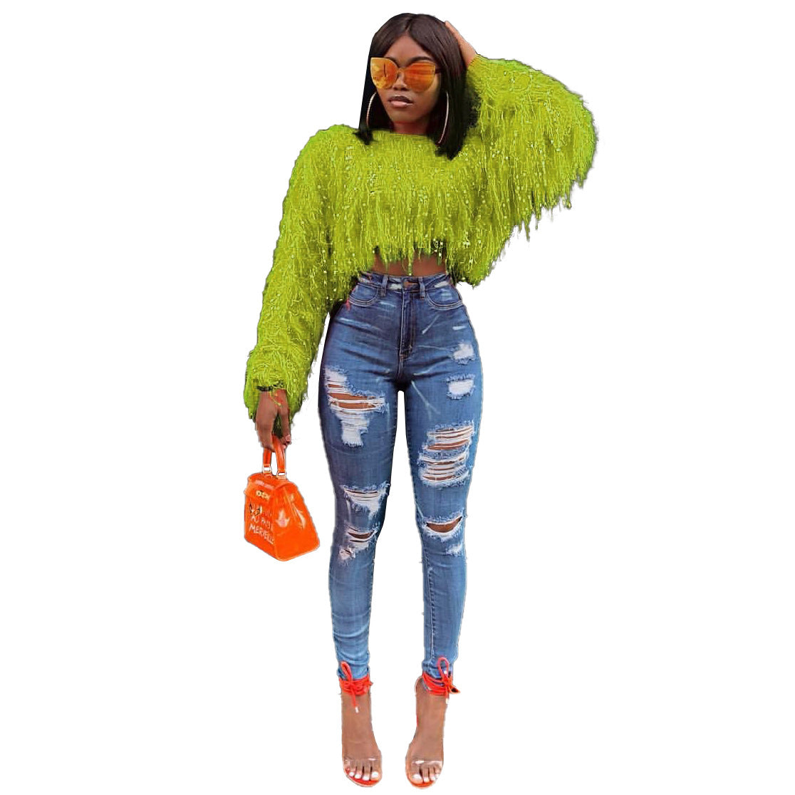 Fashion Hand Made Tassels Pullover Sweaters