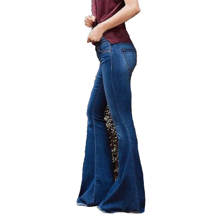 Casual Women Flare Jeans