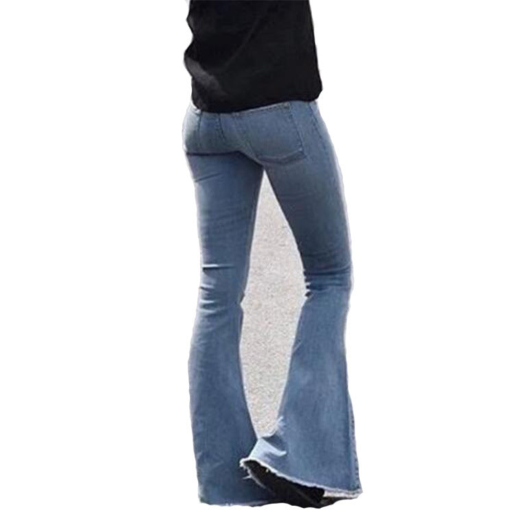 Casual Women Flare Jeans