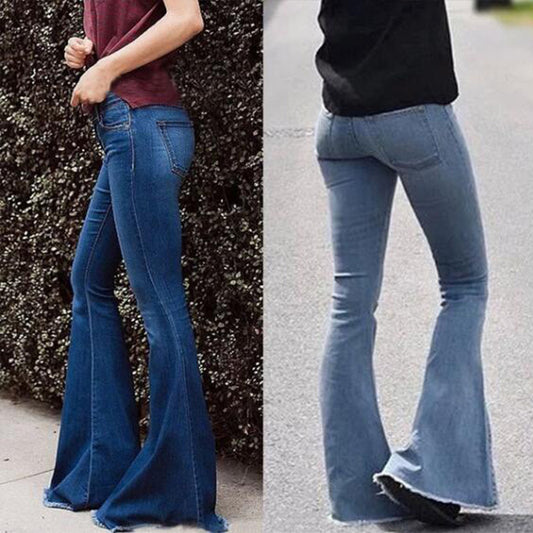 Casual Women Flare Jeans