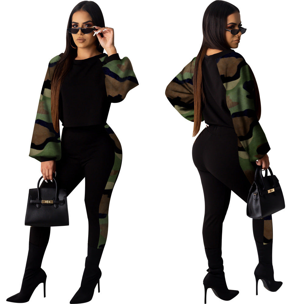 Fashion Camouflage Women Suits