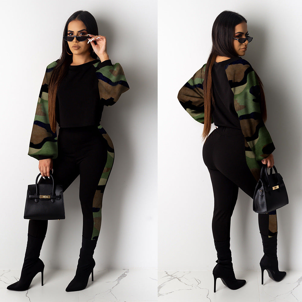 Fashion Camouflage Women Suits