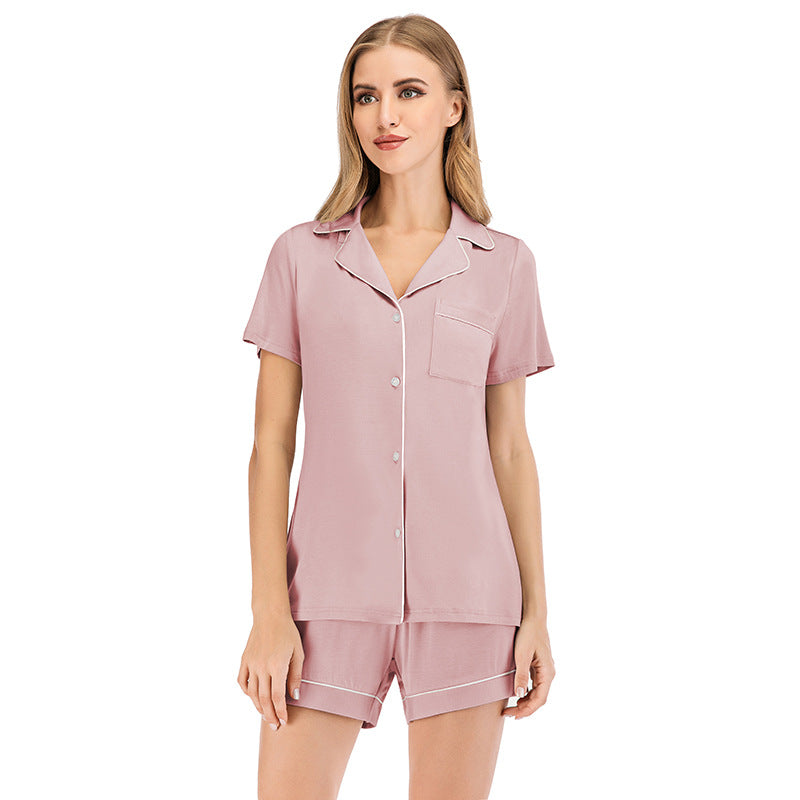 Women Casual Short Sleeves Pajamas