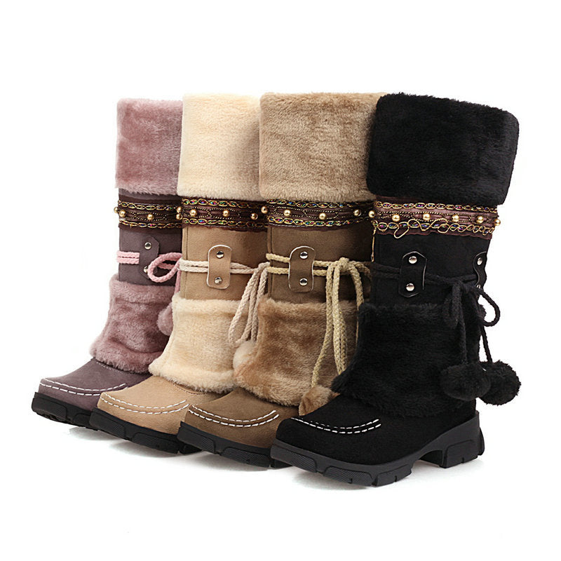 Vintage Winter Warm Snow Boots for Women