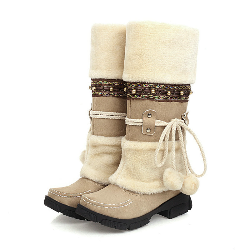 Vintage Winter Warm Snow Boots for Women