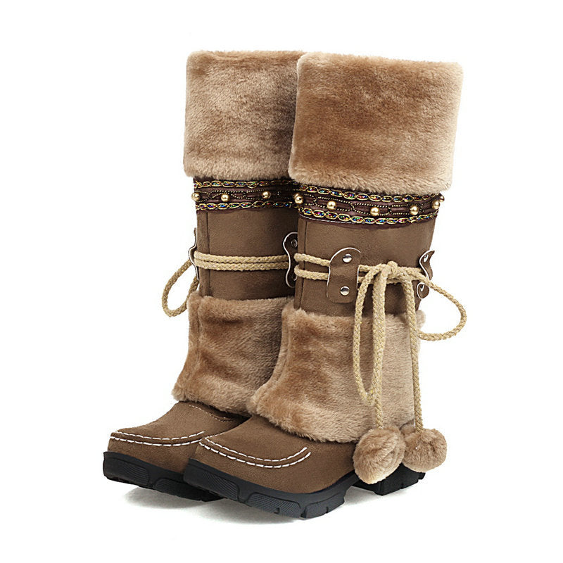 Vintage Winter Warm Snow Boots for Women