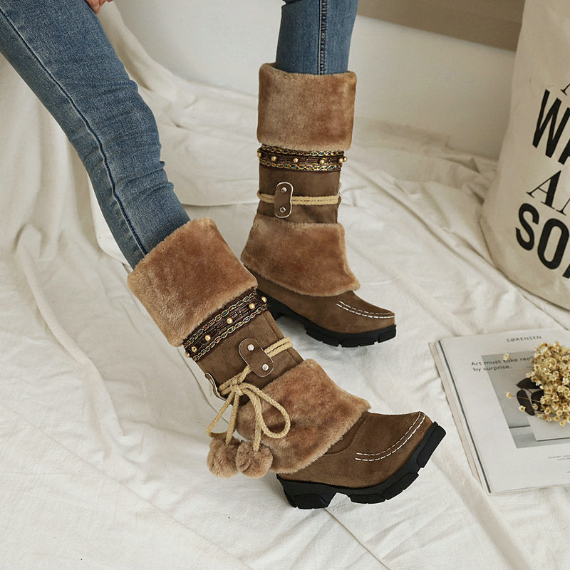 Vintage Winter Warm Snow Boots for Women