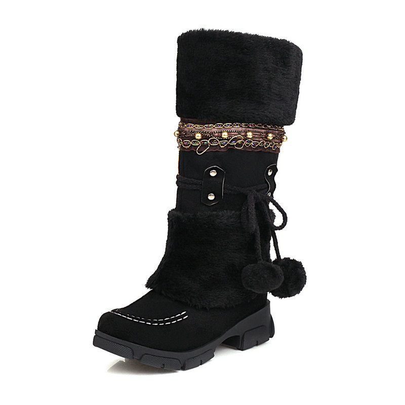 Vintage Winter Warm Snow Boots for Women