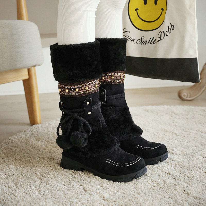 Vintage Winter Warm Snow Boots for Women