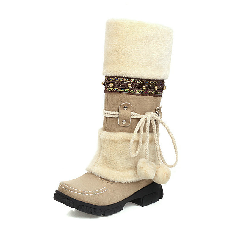 Vintage Winter Warm Snow Boots for Women