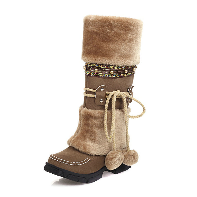 Vintage Winter Warm Snow Boots for Women