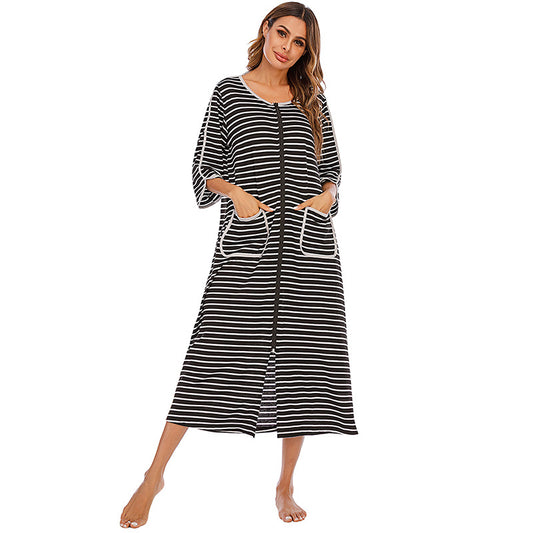 Casual Comfortable Plus Sizes Long Nightgown