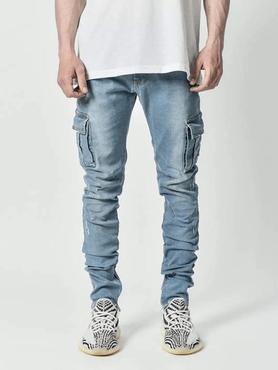 Casual Side Pockets Men Jeans