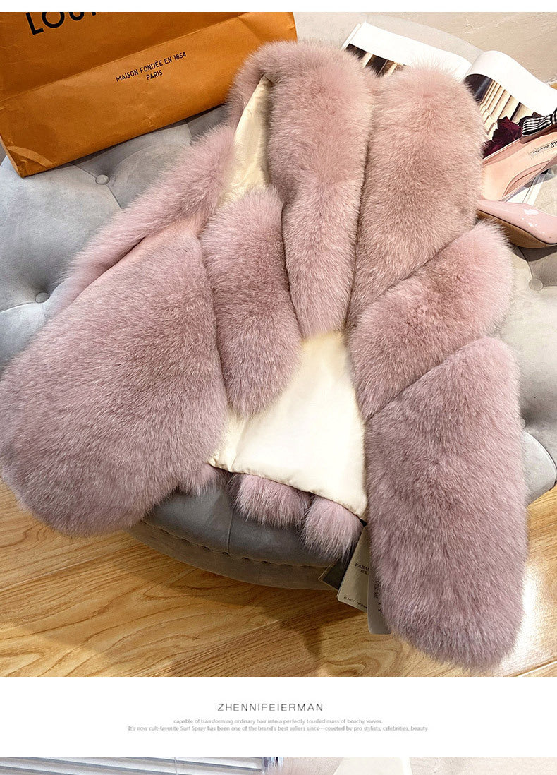 Fashion Artificial Fox Fur Winter Vest for Women