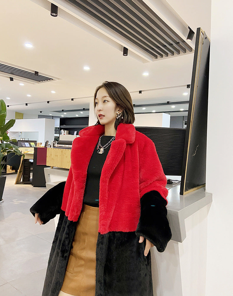 Fashion Winter Faux Fur Plus sizes Long Coats for Women