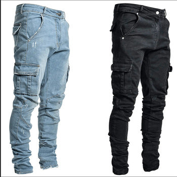 Casual Side Pockets Men Jeans