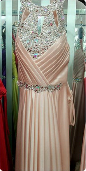 Elegant Halter Sleeveless Evening Dresses