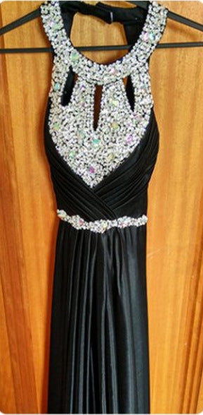 Elegant Halter Sleeveless Evening Dresses