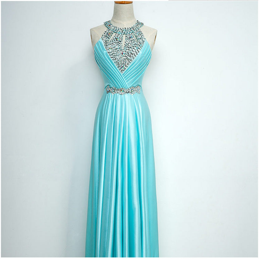 Elegant Halter Sleeveless Evening Dresses