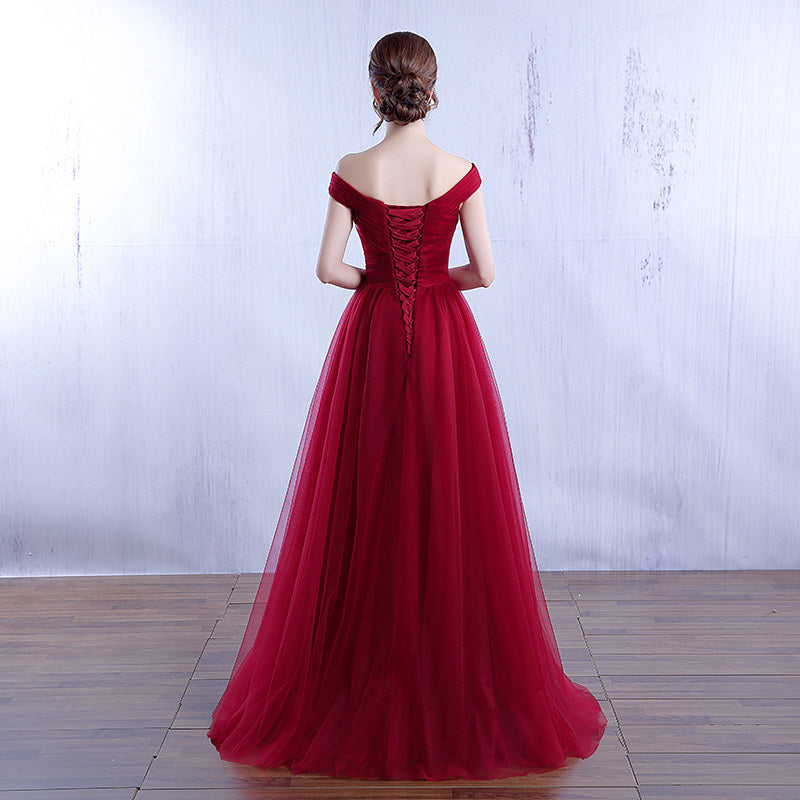 Elegant Off The Shoulder Long Evening Dresses