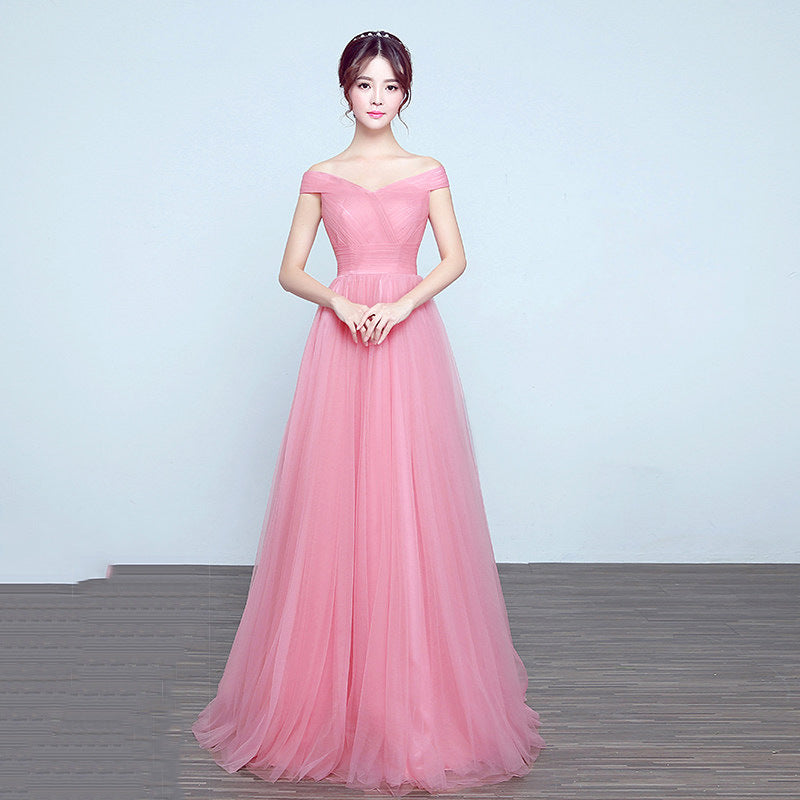 Elegant Off The Shoulder Long Evening Dresses