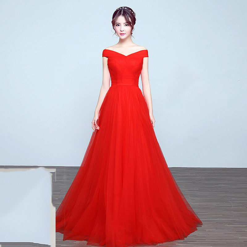 Elegant Off The Shoulder Long Evening Dresses