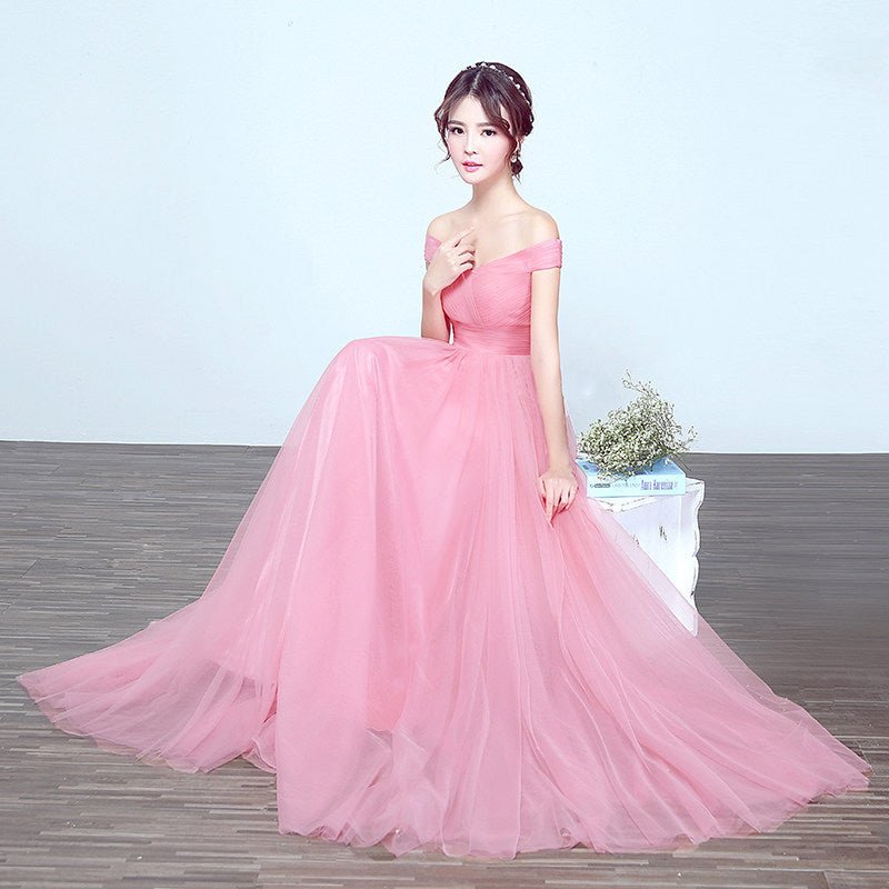 Elegant Off The Shoulder Long Evening Dresses