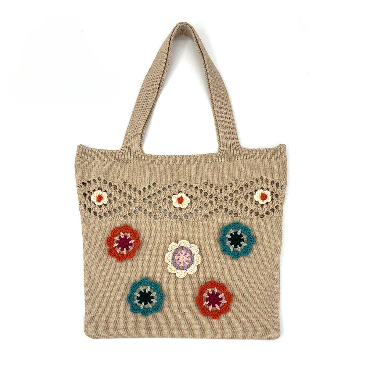 Women Crochet Weave Shoulder Handbags