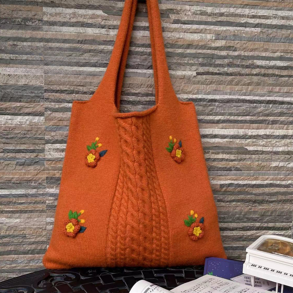 Women Handmade Crochet Knitted Shopping Bags