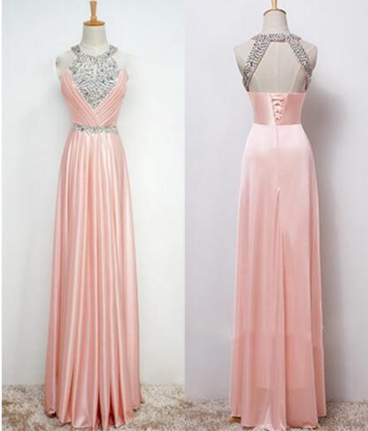 Elegant Sleeveless Long Evening Dresses