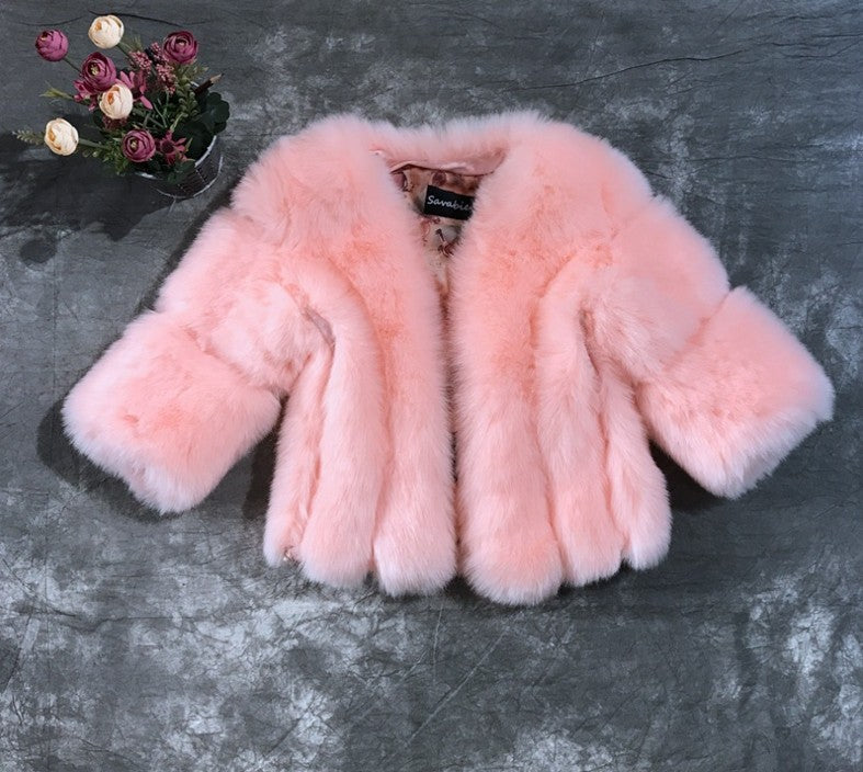 Fashion Faux Fur Short Jacket Coats for Women