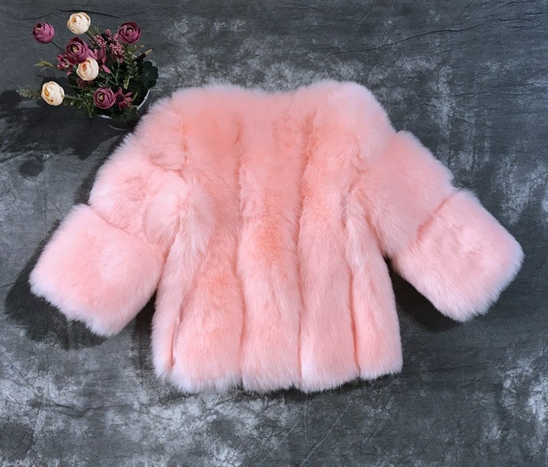 Fashion Faux Fur Short Jacket Coats for Women