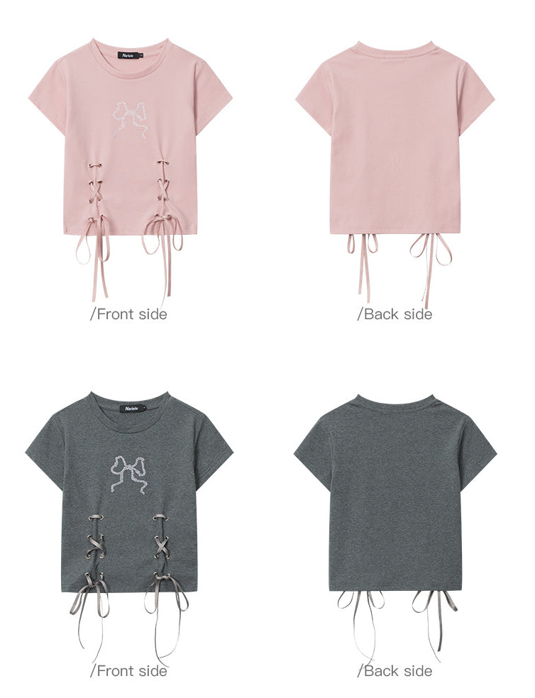Designed Cotton Short Sleeves T Shirts for Girls