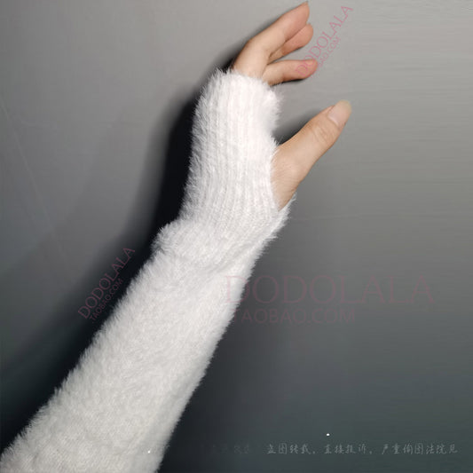 Soft Winter Warm Fake Sleeves Gloves