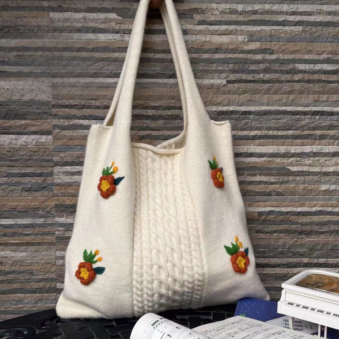 Women Handmade Crochet Knitted Shopping Bags