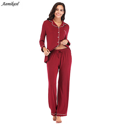 Women Long Sleeves Winter Pajamas