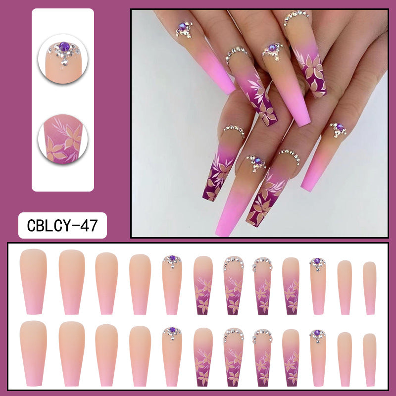 Fashion Detachable Extra Long Press on Nails