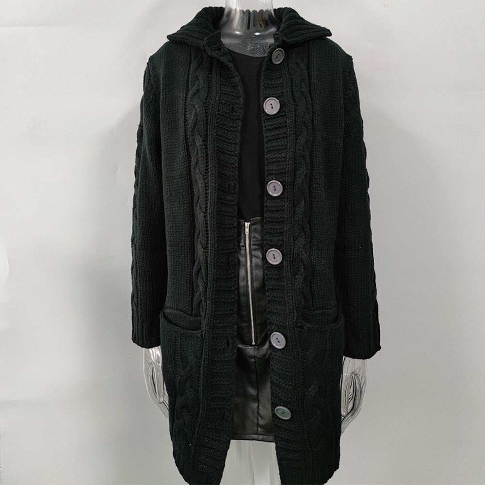 Women Winter Knitted Cardigan Overcoats