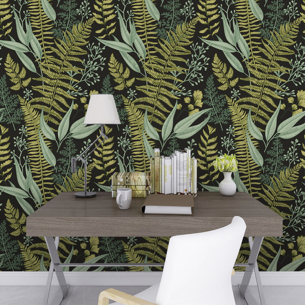 Palm Leaf Design Wallpapers for Living Room