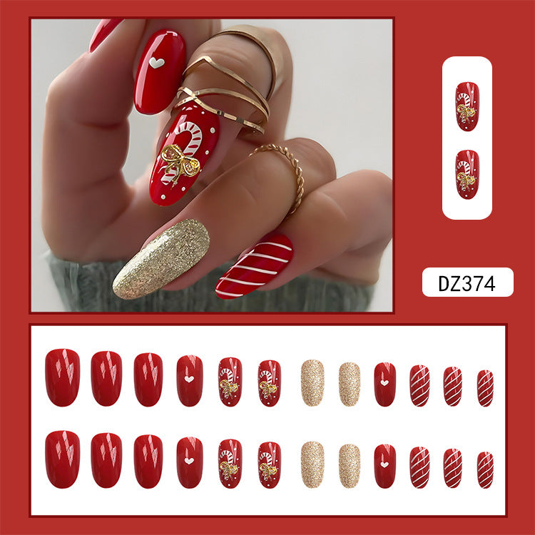 Classy Red Christmas Nails for Women