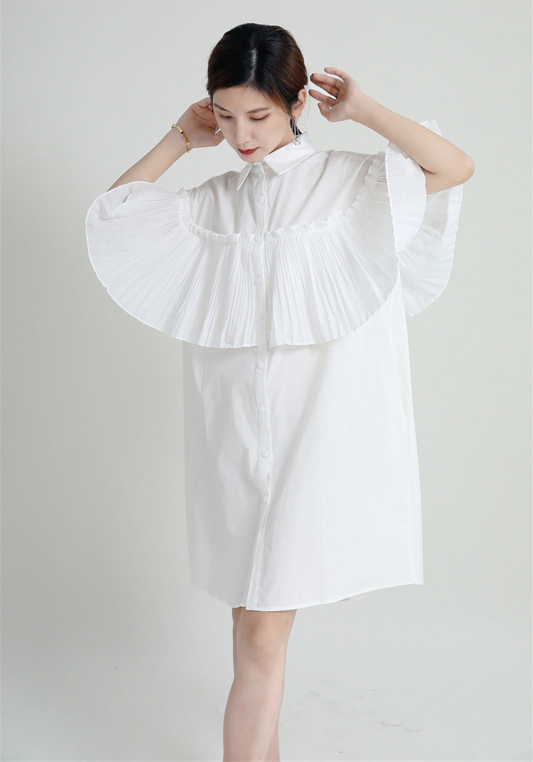 Casual Summer Irregular Designed Shirts Dresses