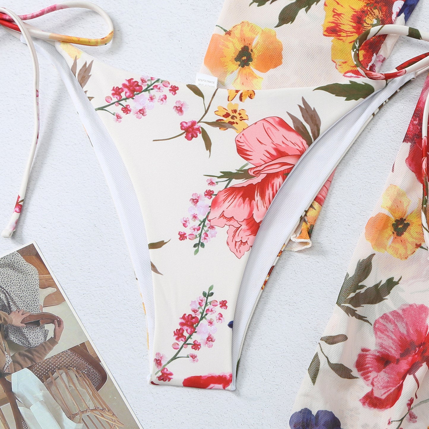 Casual Floral Summer 3pcs Women Swimsuits