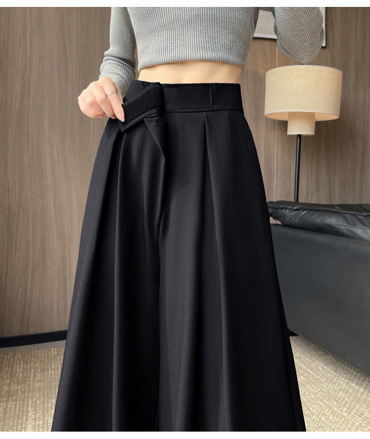 Casual High Waist Loose Wide Legs Straight Pants