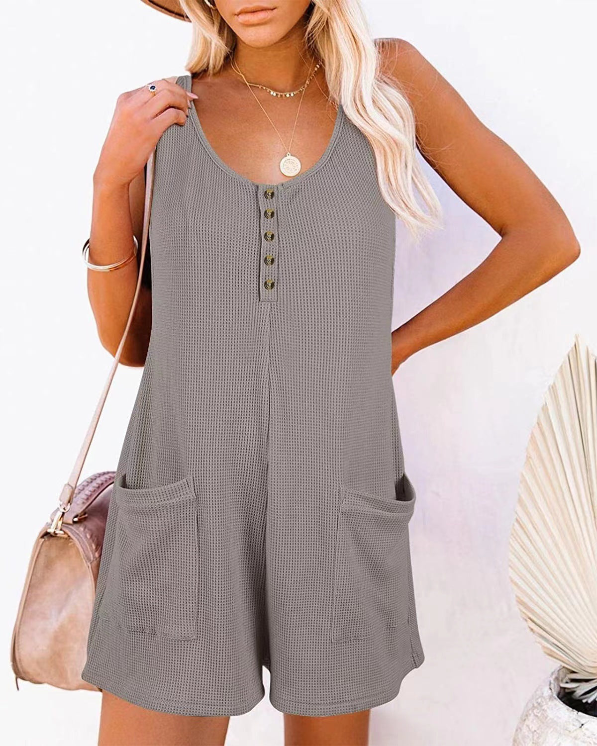 Casual Summer Sleeveless Short Jumpsuits for Women