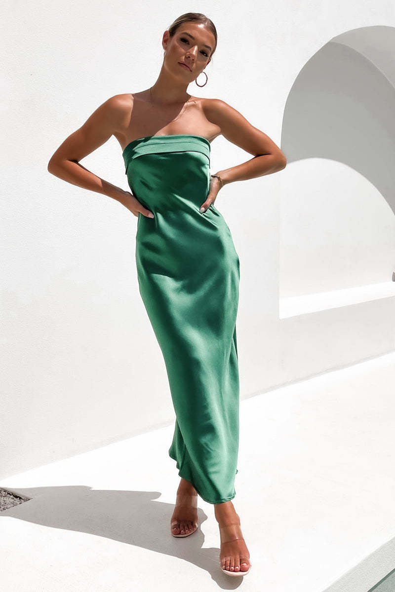 Sexy Satin Strapless Party Dresses for Women