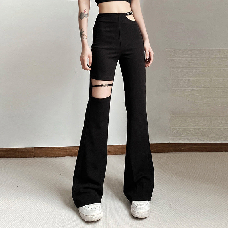 Summer Street Style High Waist Black Pants