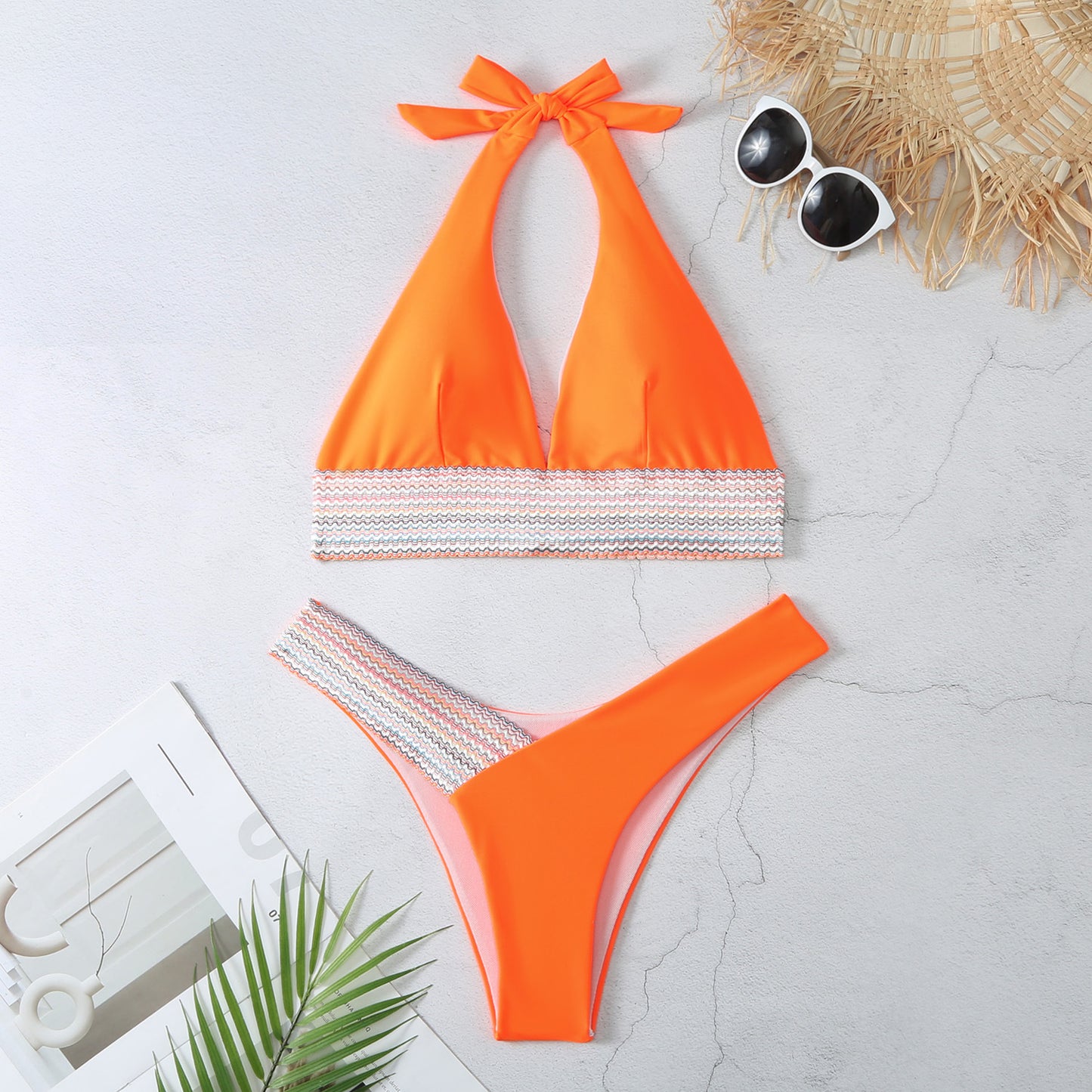 Sexy Halter Neckline Bikini Swimsuits