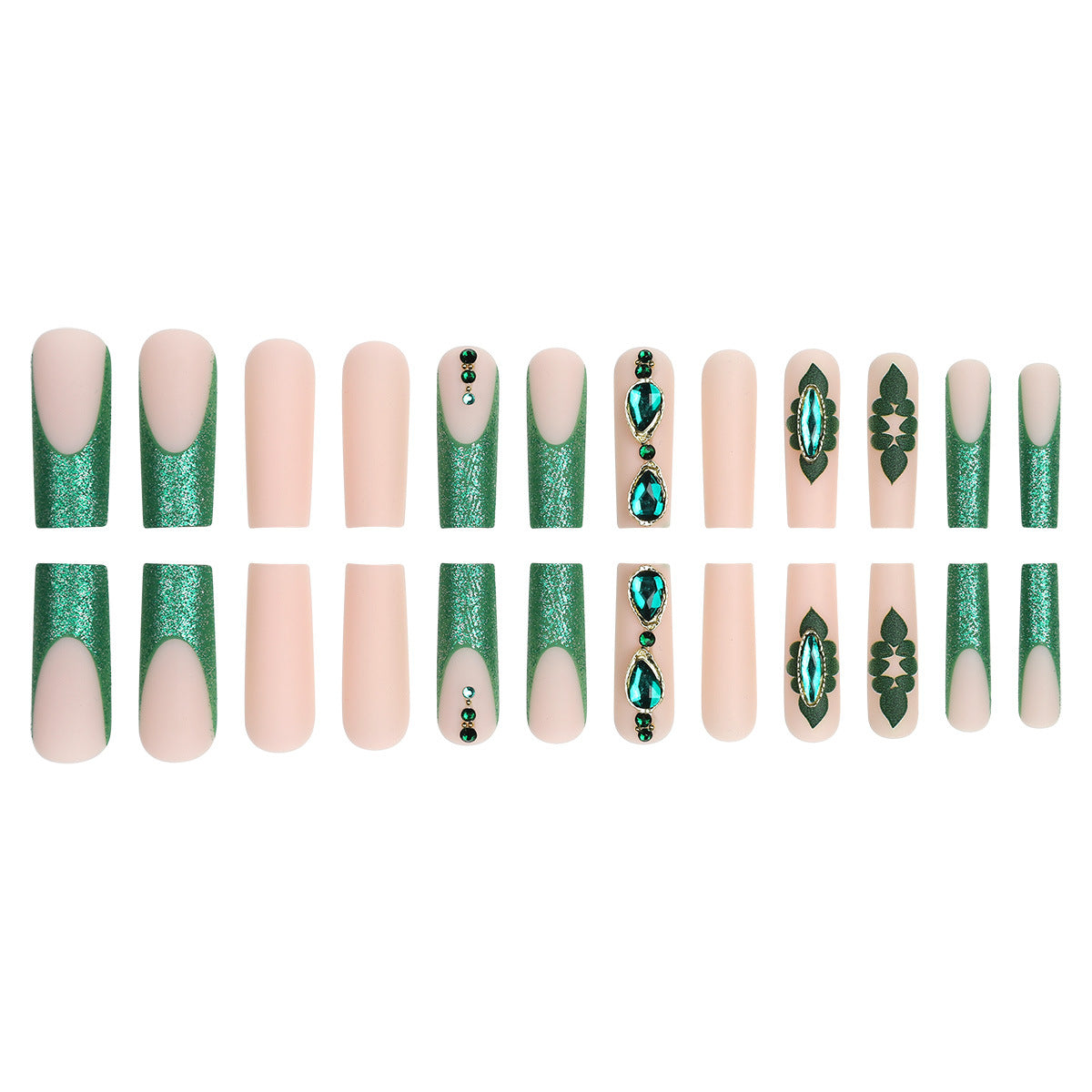 Detachable Turquoise Press on Nails